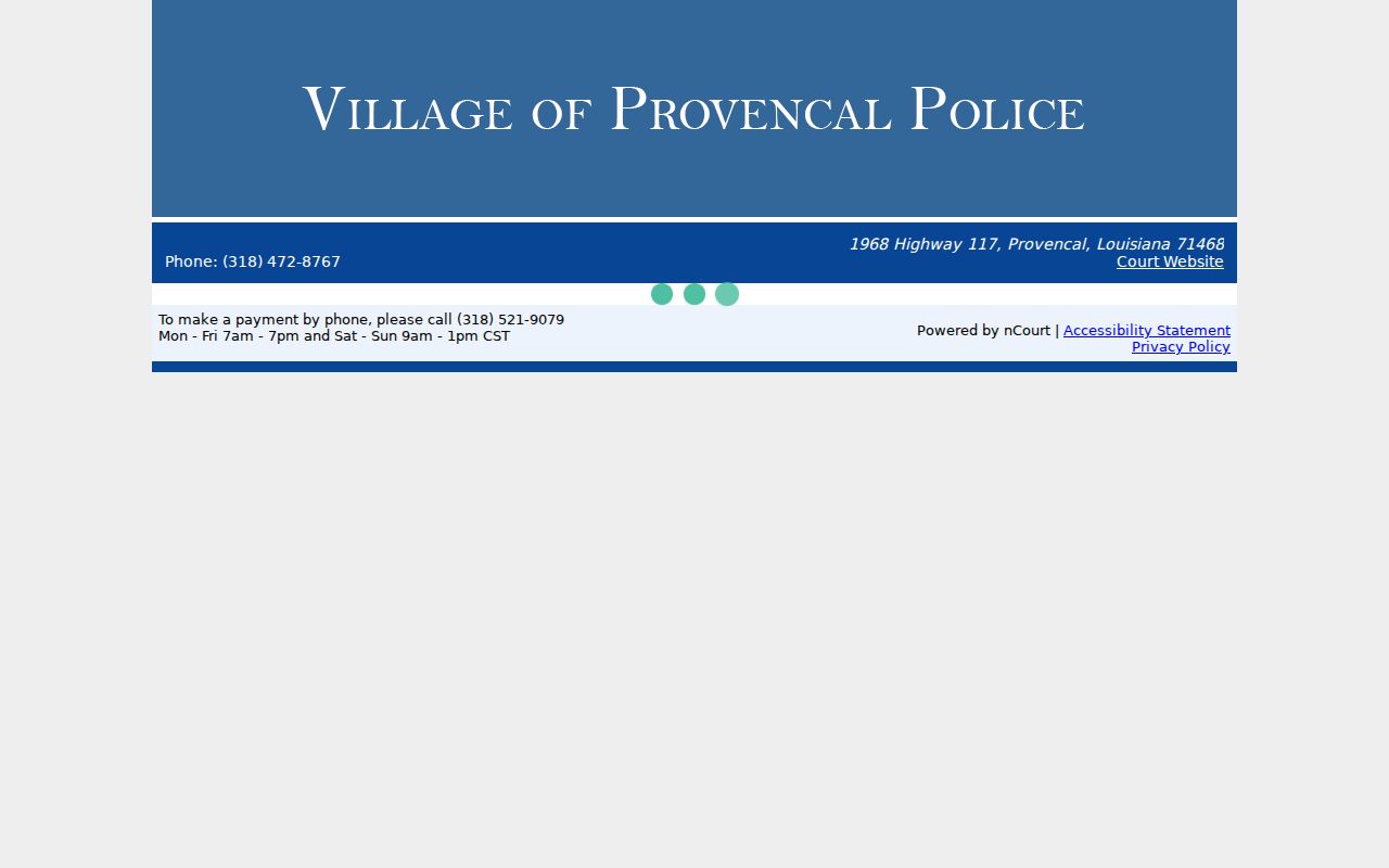 Provencal warrant records: citation payment form fields and payment stages with no entered data